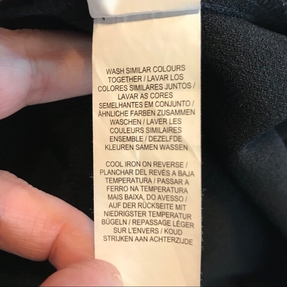 ATMOSPHERE Size 10 Black A-Line Style Crochet Dress Crewneck - Picture 6 of 7